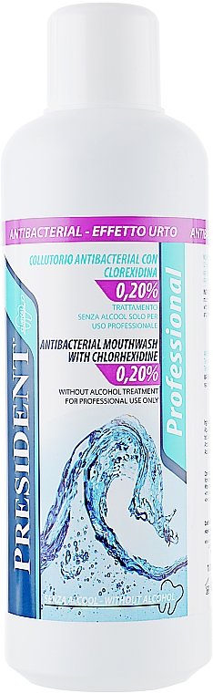 Płyn do płukania jamy ustnej z chlorheksydyną 0,2% - PresiDENT Professional — Zdjęcie N5