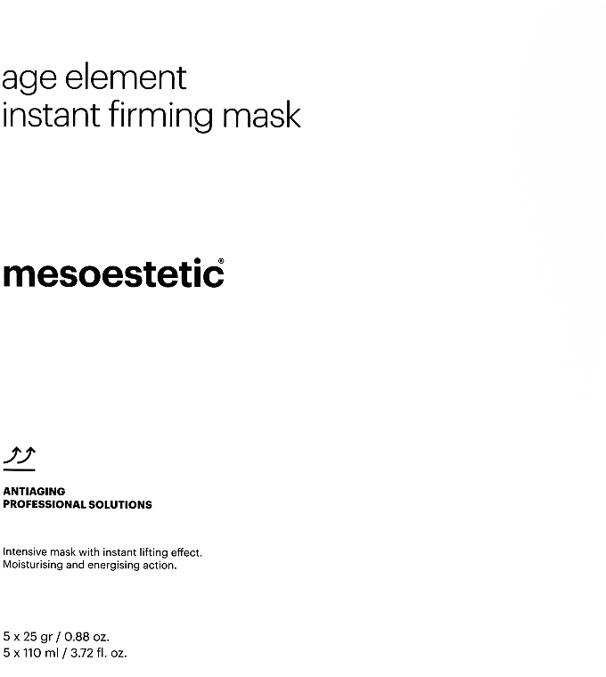 PRZECENA! Zestaw - Mesoestetic Age Element Firming (mask gel/5x25g + mask powder/5x110ml) * — Zdjęcie N1