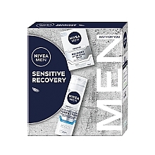 Kup Zestaw - NIVEA MEN Sensitive Recovery (sh/foam/200ml + ash/balm/100ml)