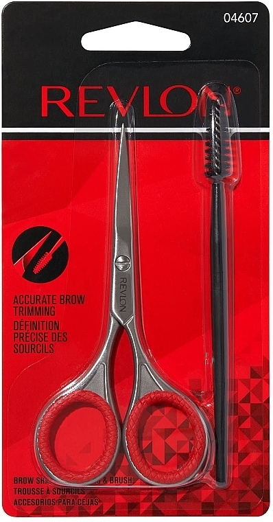 Zestaw do korekty brwi - Revlon Brow Shaping Scissor and Brush Set — Zdjęcie N1