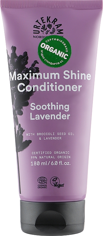 Kojąca lawendowa organiczna odżywka do włosów - Urtekram Soothing Lavender Maximum Shine Conditioner
