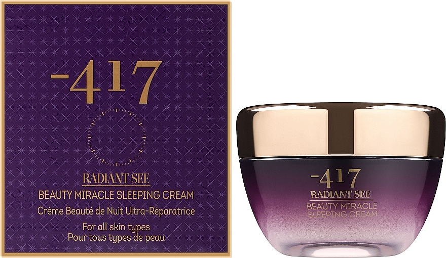 Regenerujący krem do twarzy na noc - -417 Radiant See Immediate Miracle Beauty Sleeping Cream — Zdjęcie N2