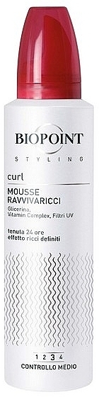 Pianka do kręcenia włosów - Biopoint Mousse Curl Spuma Ricci  — Zdjęcie N1