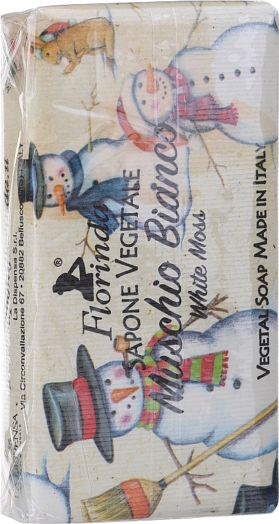 PRZECENA! Mydło toaletowe Biały mech - Florinda Christmas Collection Soap * — Zdjęcie N1