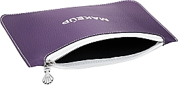 Kosmetyczka płaska fioletowa - MAKEUP Cosmetic Bag Flat Purple — Zdjęcie N2