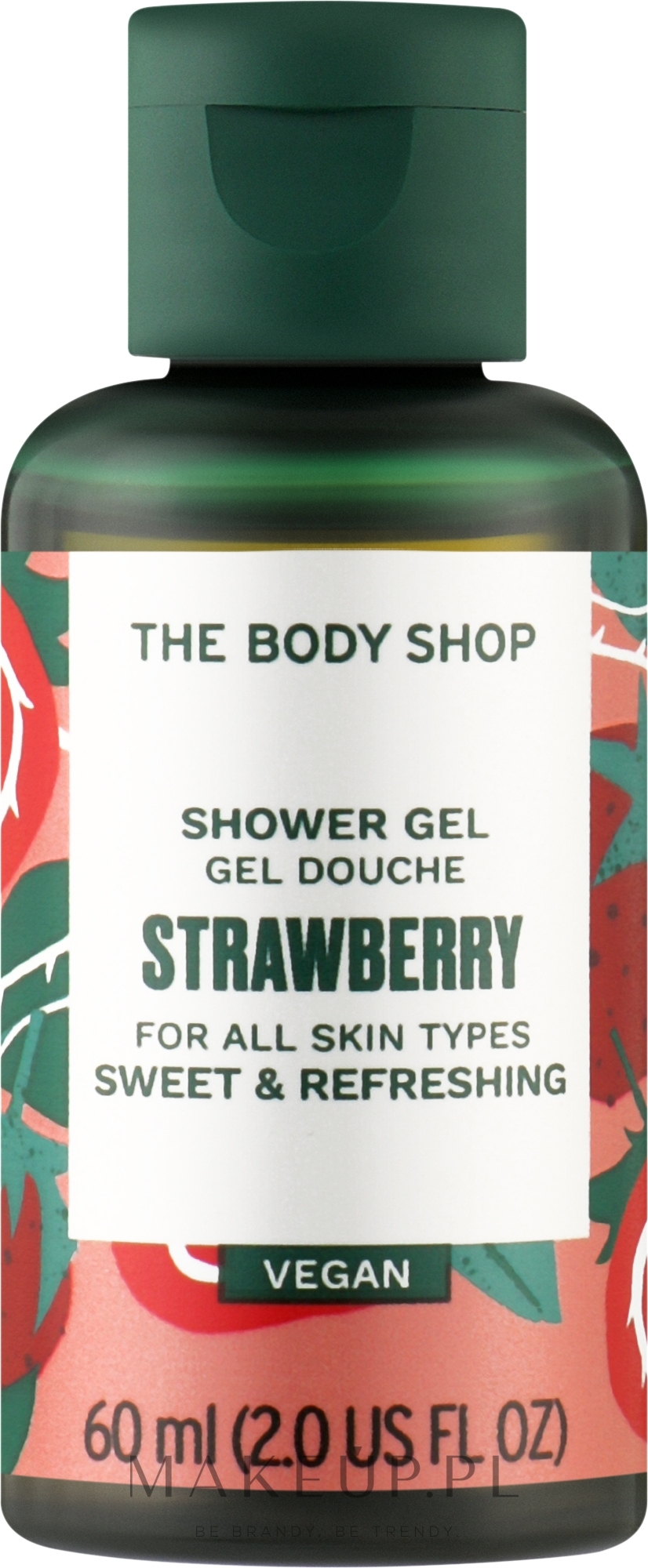 Żel pod prysznic - The Body Shop Strawberry Vegan Shower Gel (mini) — Zdjęcie 60 ml