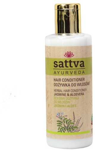 Ziołowa odżywka do włosów Jaśmin i aloes - Sattva Herbal Conditioner Jasmine Aloe Vera — Zdjęcie N1