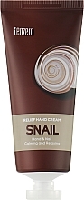 Krem do rąk z mucyną ślimaka - Tenzero Relief Hand Cream Snail — Zdjęcie N1