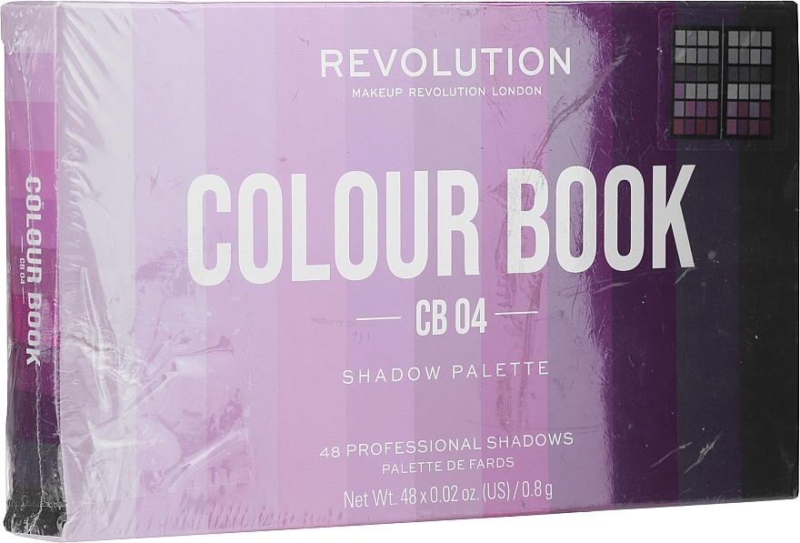 PRZECENA! Paleta cieni do powiek, 48 odcieni - Makeup Revolution Colour Book Shadow Palette * — Zdjęcie N4