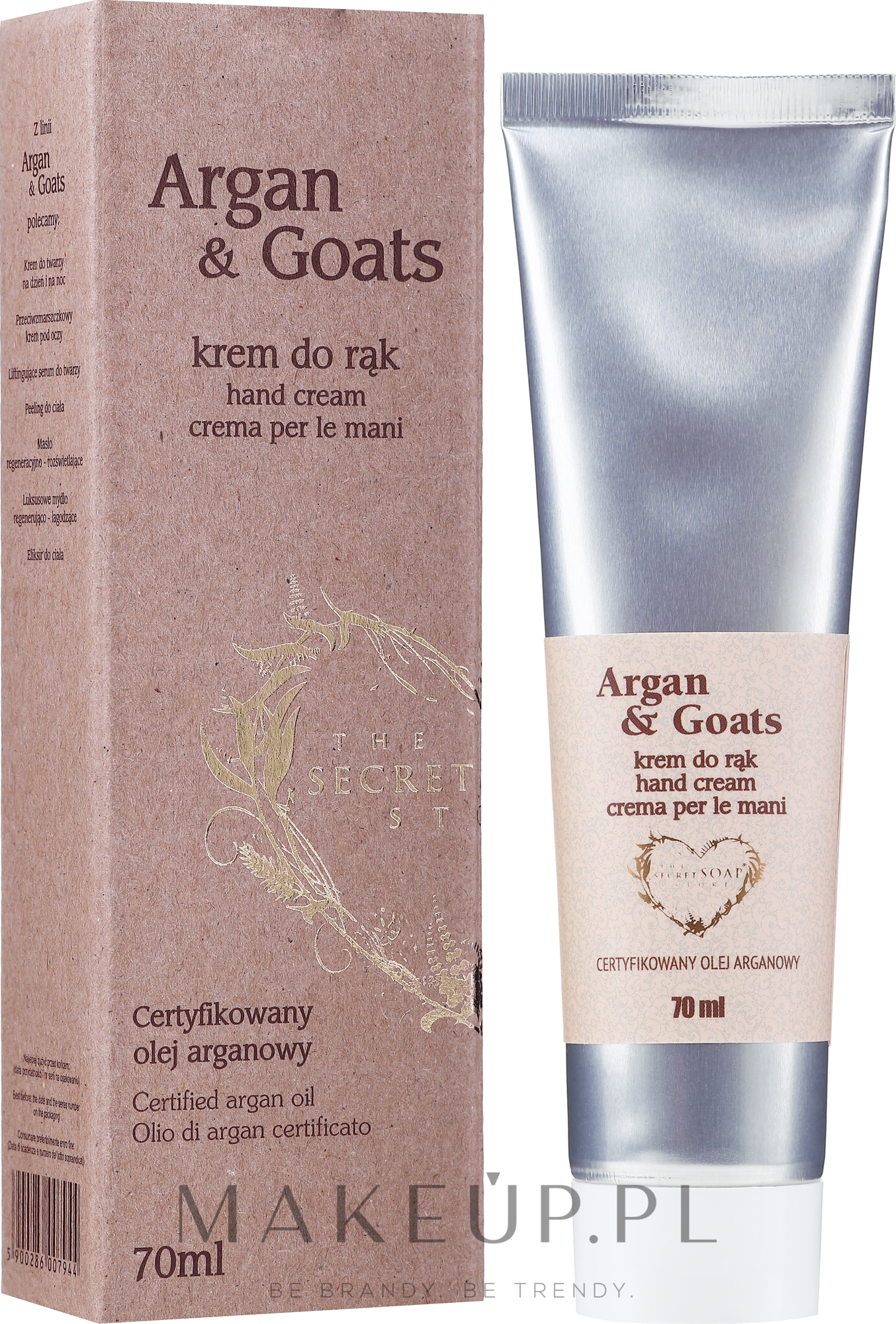 Krem do rąk Olej arganowy i kozie mleko - The Secret Soap Store Argan & Goats Hand Cream — фото 70 ml