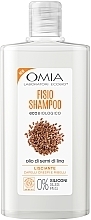 Szampon do włosów z olejem lnianym - Omia Laboratori Ecobio Linseed Oil Shampoo — Zdjęcie N1