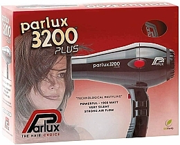 Suszarka do włosów, srebrna - Parlux 3200 Plus Hair Dryer Silver — Zdjęcie N3
