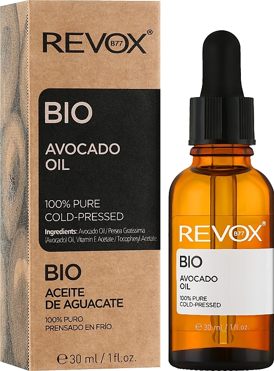 WYPRZEDAŻ Olej awokado - Revox Bio Avocado Oil 100% Pure * — Zdjęcie N2