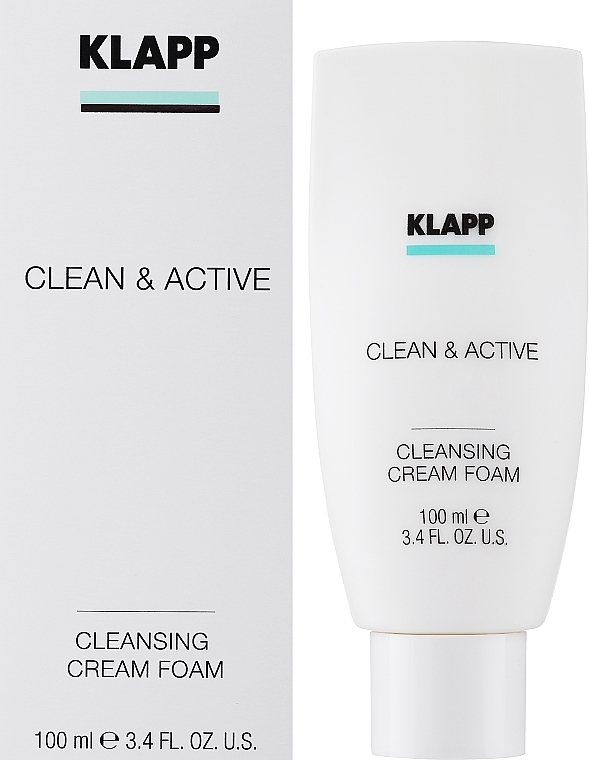 Oczyszczająca kremowa pianka do twarzy - Klapp Clean & Active Cleansing Cream Foam — Zdjęcie N3