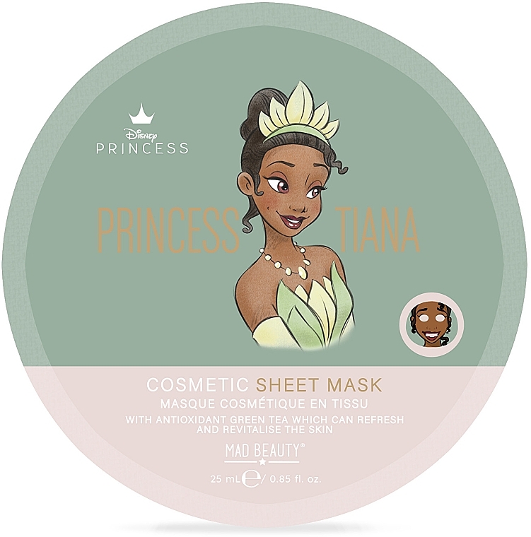 Maseczka w płachcie przeciwutleniająca - Mad Beauty Pure Princess Revitalizing Sheet Mask Tiana — Zdjęcie N1