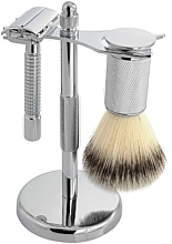 Zestaw do golenia - Lewer (shaving/brush/1pc + razor/1pc + stand/1pc) — Zdjęcie N1