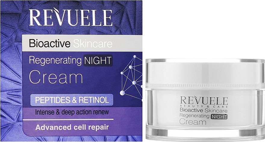 Intensywnie regenerujący krem do twarzy na noc - Revuele Bioactive Skincare Regenerating Night Cream — Zdjęcie N2