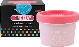 Kup Błotna maska do twarzy z glinką różaną - Rolling Hills Pink Clay Facial Mud Mask