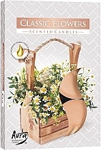 Zestaw podgrzewaczy Klasyczne kwiaty - Bispol Classic Flowers Scented Candles — Zdjęcie N1