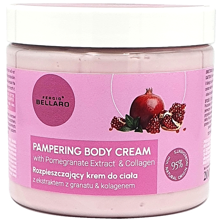 Krem do pielęgnacji ciała z ekstraktem z granatu i kolagenem - Fergio Bellaro Pampering Body Cream — Zdjęcie N1