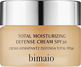 Kup WYPRZEDAŻ Nawilżający krem ochronny do twarzy SPF20 - Bimaio Total Moisturizing Defense Cream *