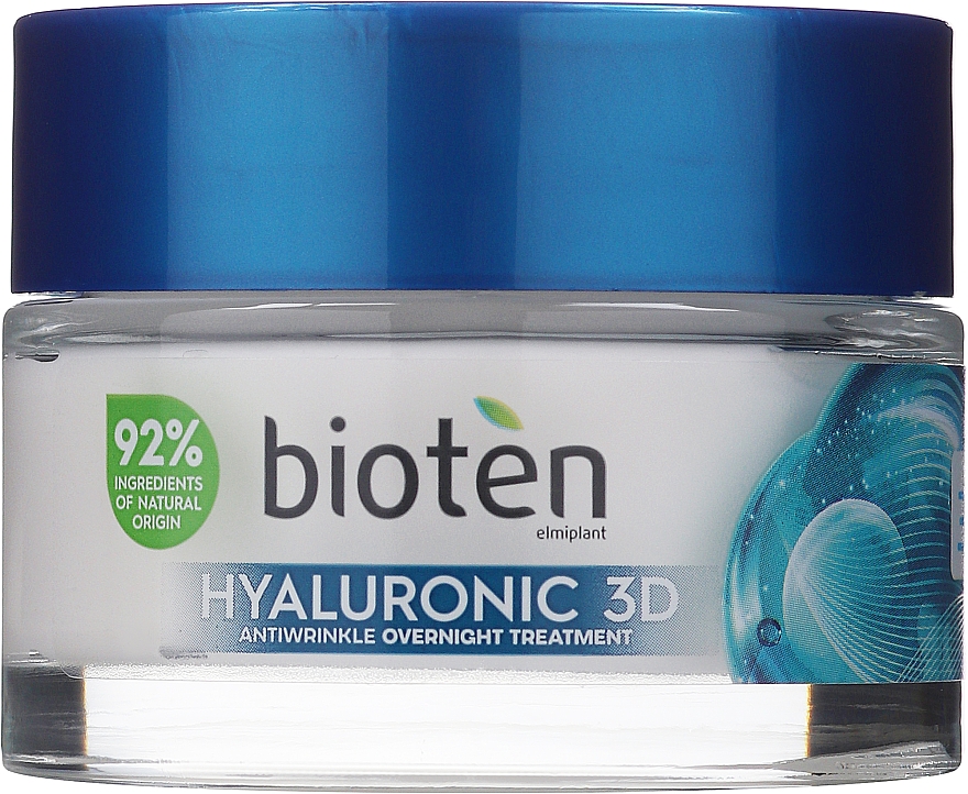 Przeciwzmarszczkowy krem do twarzy 35+ - Bioten Hyaluronic 3D Night Cream — Zdjęcie N1