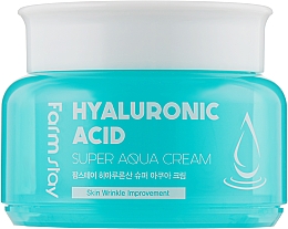 Krem nawilżający na bazie kwasu hialuronowego - FarmStay Hyaluronic Acid Super Aqua Cream — Zdjęcie N1