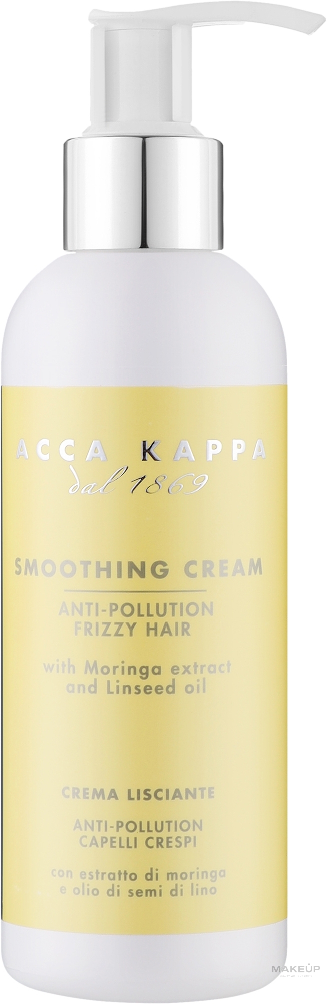 Wygładzający krem do włosów - Acca Kappa Green Mandarin Anti-Frizz Smoothing Cream — Zdjęcie 200 ml