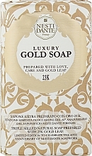 Luksusowe mydło w kostce Złoty liść - Nesti Dante Luxury Gold Soap 24k — Zdjęcie N1