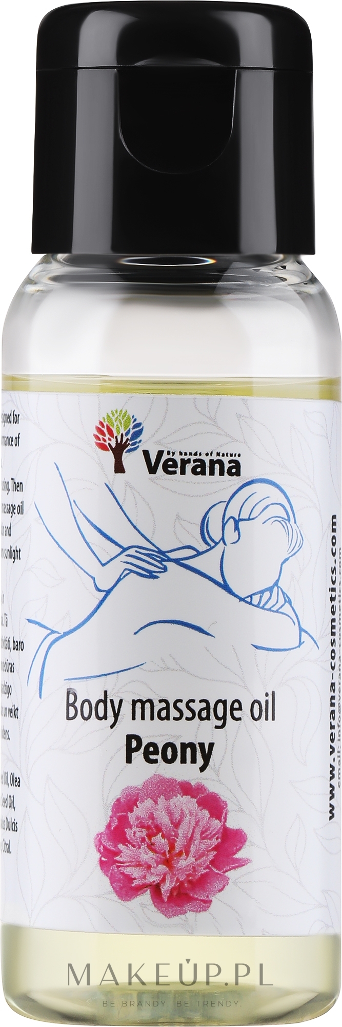 Olejek do masażu ciała Peony - Verana Body Massage Oil — Zdjęcie 30 ml