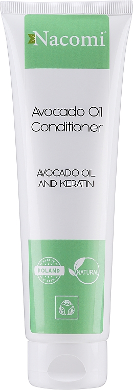 Odżywka do włosów z keratyną i olejem z awokado - Nacomi Natural Avocado Oil Conditioner — Zdjęcie N1