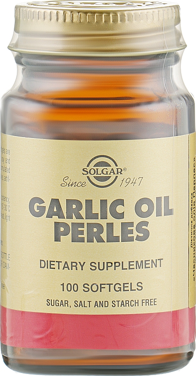 Suplement diety Olej czosnkowy - Solgar Garlic Oil — Zdjęcie N1