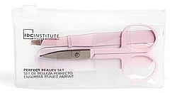 Zestaw, różowy - IDC Institute Perfect Beauty Set (nail/file/1pcs + sciss/1pcs + tweezer/1pcs) — Zdjęcie N2