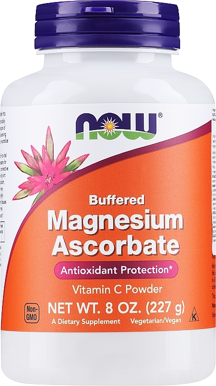 Askorbinian magnezu w proszku - Now Foods Magnesium Ascorbate Vitamin C Powder — Zdjęcie N1
