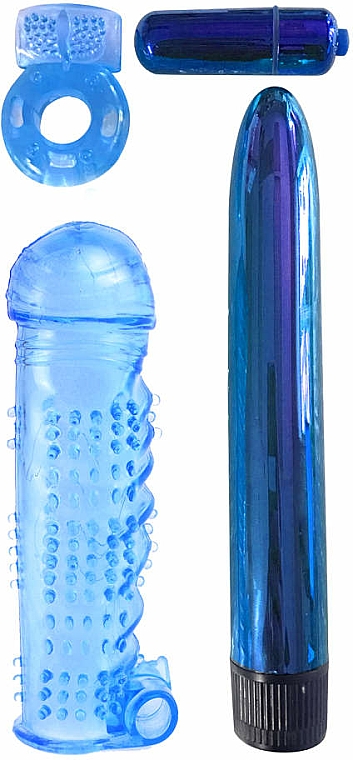 Wibrator dla par, niebieski - Pipedream Ultimate Pleasure Couples Blue — Zdjęcie N3