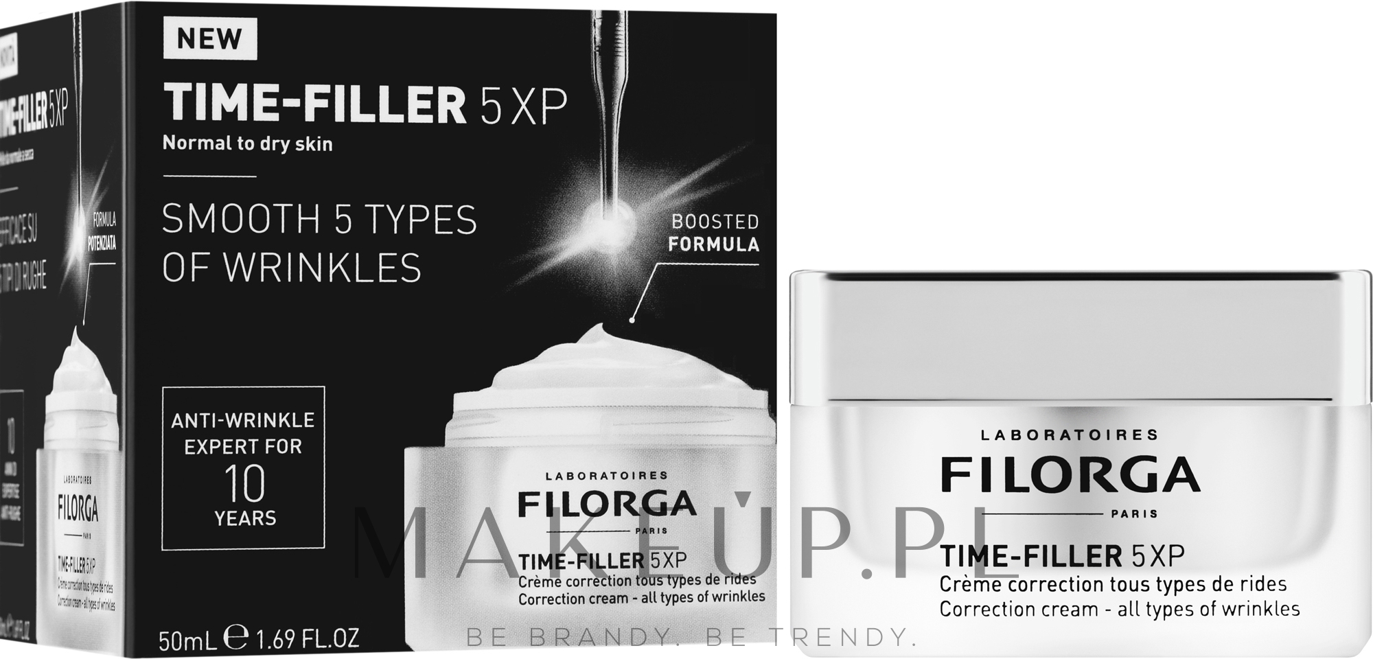 Przeciwzmarszczkowy krem do twarzy - Filorga Time-Filler 5XP Anti-Wrinkle Face Cream — Zdjęcie 50 ml