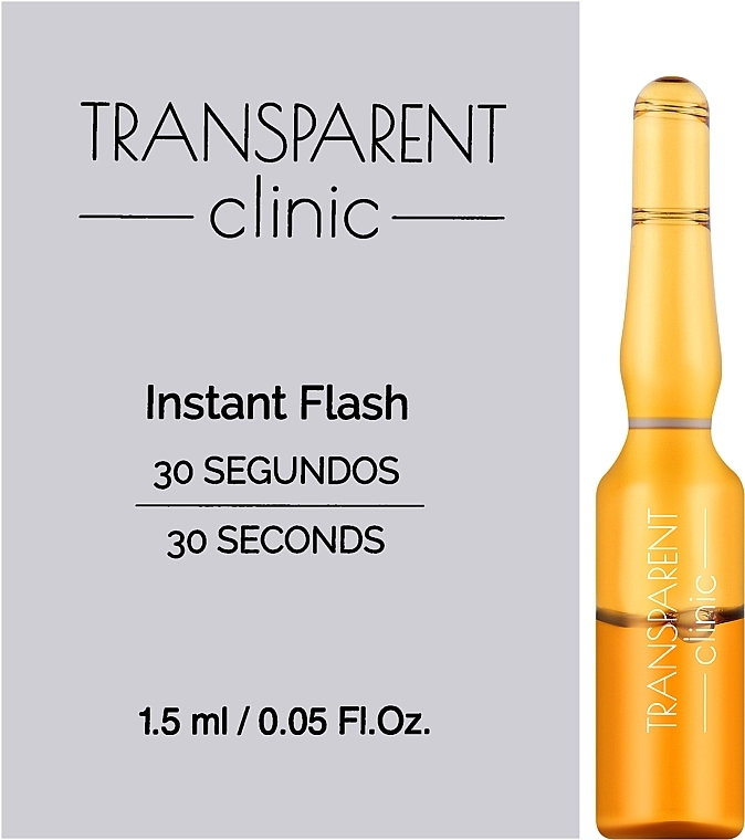 Ampułki do twarzy z efektem liftingu - Transparent Clinic Instant Flash — Zdjęcie N1