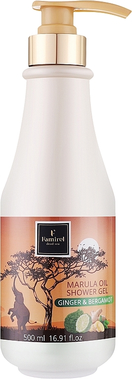 Żel pod prysznic Imbir i bergamotka - Famirel Marula Shower Gel — Zdjęcie N2