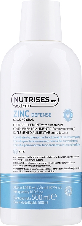 Suplement diety Cynk - SesDerma Laboratories Zinc Defense Drinkable — Zdjęcie N1