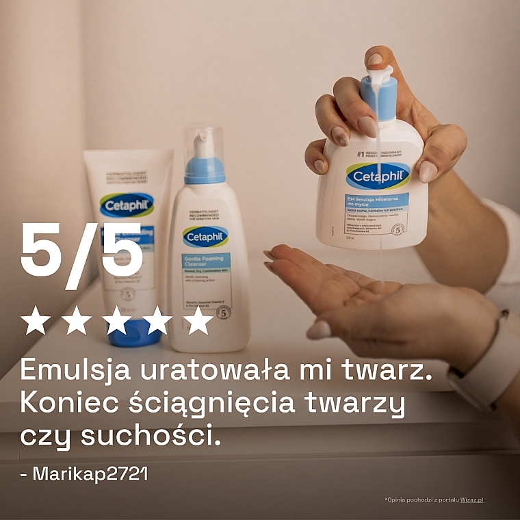 Emulsja micelarna do mycia skóry wrażliwej dla całej rodziny - Cetaphil EM Micellar Emulsion — Zdjęcie N14