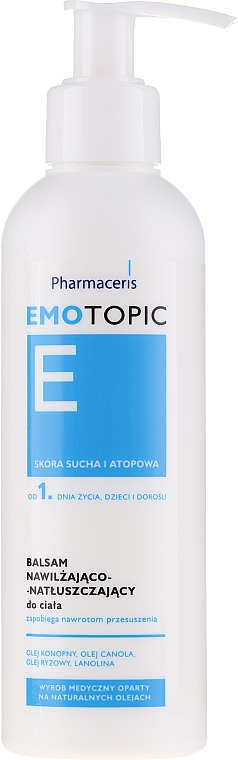 Balsam nawilżająco-natłuszczający do ciała - Pharmaceris E Emotopic Hydrating Lipid-Replenishing Body Balm — Zdjęcie N1
