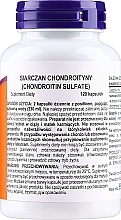 Suplement diety Siarczan chondroityny, 600 mg - Now Foods Chondroitin Sulfate — Zdjęcie N2