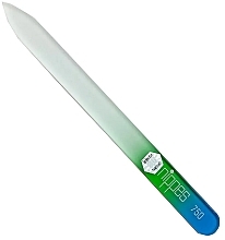 Szklany pilnik do paznokci, 15 cm, zielony - Nippes Solingen Glass Nail File  — Zdjęcie N1