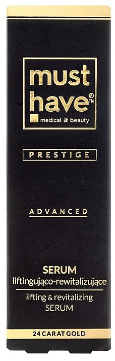 Liftingująco-rozświetlające serum na bazie 24-karatowego złota - MustHave Prestige Advanced Serum