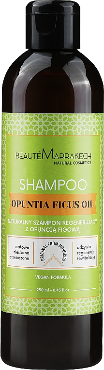 Odbudowujący szampon z olejem z opuncji figowej do włosów zniszczonych - Beauté Marrakech Shampoo With Prickly Pear Oil For Weakened And Damaged Hair — Zdjęcie N1