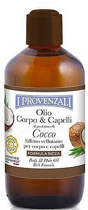 Olej kokosowy do włosów i ciała - I Provenzali Cocco Body Hair Oil — Zdjęcie N1