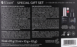 Zestaw - Silcare More Mani Special Gift Set (n/oil/15ml + gel/polish/2x10g) — Zdjęcie N2