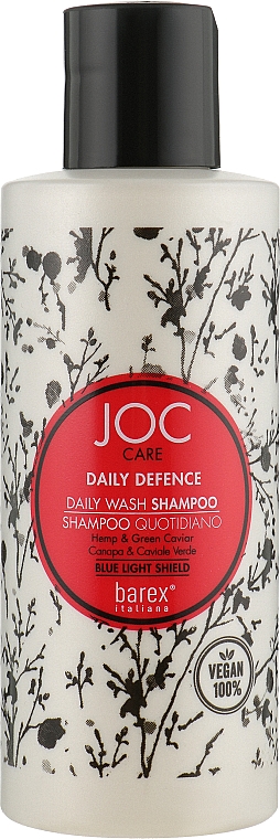 Szampon do codziennego stosowania z ekstraktem z konopi i zielonym kawiorem - Barex Italiana Joc Care Shampoo — Zdjęcie N2