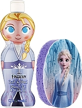 Zestaw - Air-Val International Frozen Disney Frozen 2 (shm/sh/gel/400ml + sponge) — Zdjęcie N2