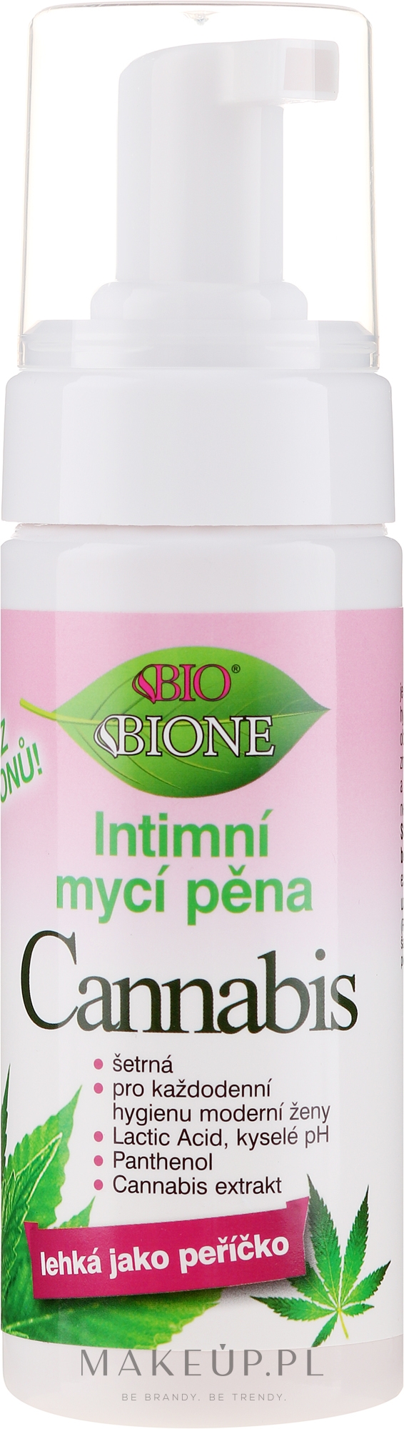 Pianka do higieny intymnej Konopie - Bione Cosmetics Cannabis Intimate Foam — Zdjęcie 150 ml